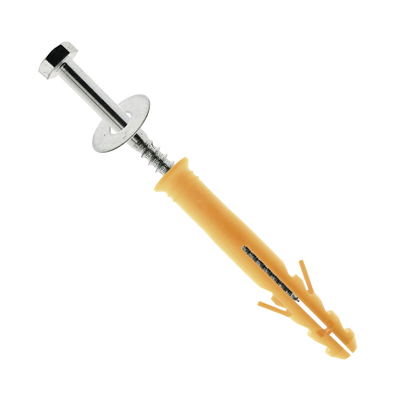 [AC-4TOR] Tornillo P / Tope Estacionamiento / Reductor D / Velocidad / 12 Cm / Con Arandela / Taquete D / Plastico.