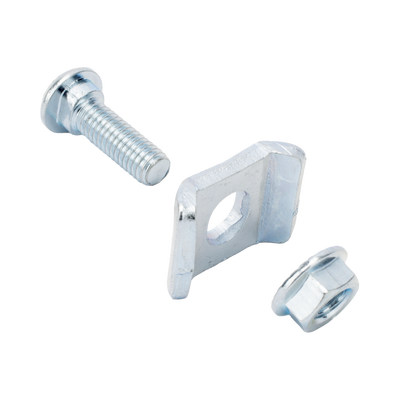 Kit 3 para unir tramos de charolas, con acabado Electro Zinc 