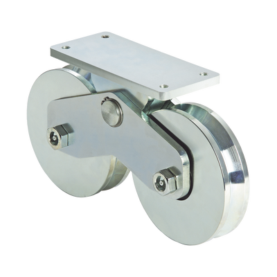 [1151-5622-001]  339V - Rueda Doble de 16 cm / Capacidad Para Puertas de hasta 1920 Kg / Canal Tipo V