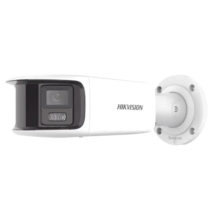 [ PROTECCIÓN ACTIVA ] Bala IP Panorámica 8 Megapixel (4K) / 2 Lentes 4 mm (180°) / Imagen a Color 24/7 (ColorVu) / PoE / WDR 130° / IP67 / ACUSENSE / Luz Estroboscópica y Alarma Audible / 40 mts Luz Blanca / Micro SD