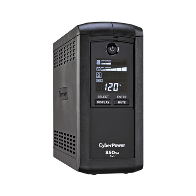 [CP850AVRLCD] UPS de 850 VA/510 W, Topología Línea Interactiva, Entrada 120 Vca NEMA 5-15P, Tipo Mini Torre, Con 9 Tomas NEMA 5-15R