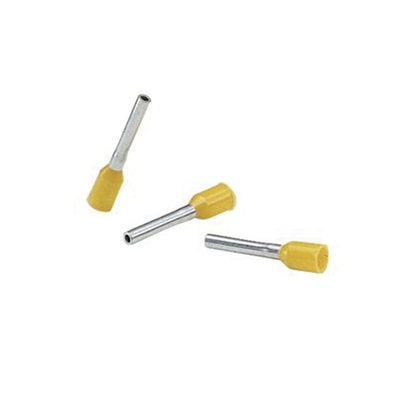 [FSD85-16-L] Ferrule Aislado Para Cables 4 AWG, PIN de 16 mm de Longitud, Mango Color Amarillo, Paquete de 50pz