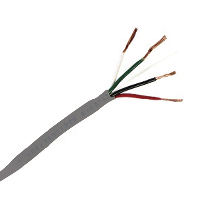 [92-70] Bobina de 305 Metros / Cable de Cobre / 4 X 18 AWG / Tipo Alarmas UL / Para Interior / Color Gris / Para Aplicaciones de Alarmas de Intrusión / Interfonos / TV Porteros / y Multi-Propósito / Hecho en México