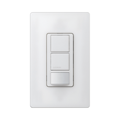 [MSOPS6DDVSW] (XCT) Apagador doble con sensor de presencia, ideal para salas de entretenimiento, conferencia, etc.