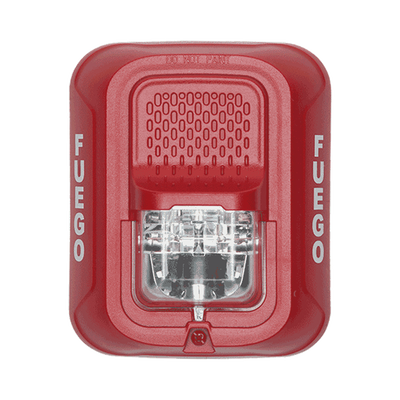 Lámpara Estroboscópica para Montaje en Pared, Color Rojo, Nivel de Candelas Seleccionable, Nuevo Diseño Moderno y Elegante y Menor Consumo de Corriente