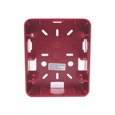 Caja Trasera Roja De Montaje Para Sirena/Estrobo Serie HE (0500-06360) De Hochiki 