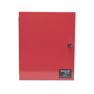 [5496] Fuente de Alimentación Remota / Direccionable / 6 Amperes / 4 Salidas NAC o Auxiliar de 24 Vcc / Gabinete Rojo