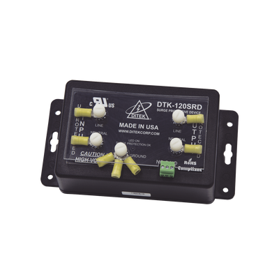 [DTK-120SRD] Dispositivo de Protección Contra Sobretensiones de 120 VCA con Salida de Relevador para Paneles de Incendio, Paneles de Control o Equipo Crítico