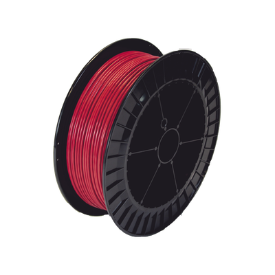 Bobina de 152 Metros de Cable Detector de Calor, Temperatura Fija 68 grados Celsius, Recubrimiento de Nylon Rojo para Aplicaciones en Exterior, con Guía Acerada