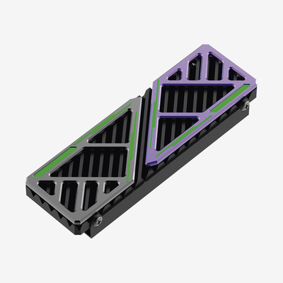 [HS-RADIATOR-MH1] Disipador de Calor para SSD M.2 / Aleación de Aluminio / Fácil de Instalar / Compatible con Computadoras de Escritorio y PS5