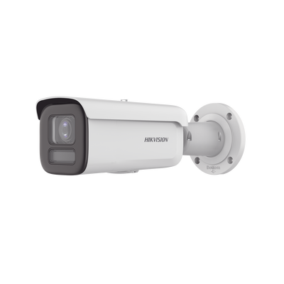 [DS-2CD2647G2HT-LIZS] [Dual Light + ColorVu] Bala IP 4 Megapixel / Lente 2.8 - 12 mm /60 mts IR + 60 mts Luz Blanca / WDR 130 dB / Exterior IP67 / Captura Facial / Videoanaliticos (Filtro de Falsas Alarmas) / MicroSD / ACUSEARCH