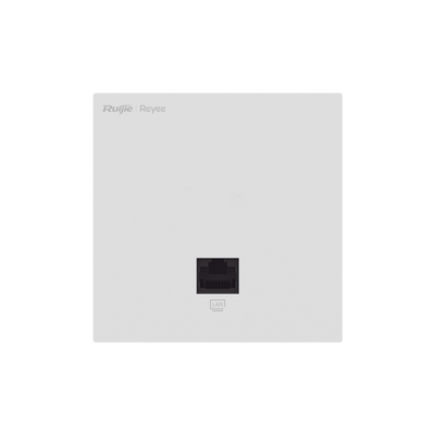 [RG-RAP1261] Punto de acceso Wi-Fi 6 para interior en pared, hasta 512 usuarios ideal para Hotelería, discreto incrustado en pared.