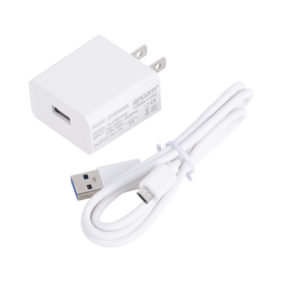 [PLUSB1000V] Cargador Micro-USB Profesional de 1 Puerto / 5 VCC / 1 Amper Para Smartphones y Tablets / Voltaje de Entrada de 100-240 VCA