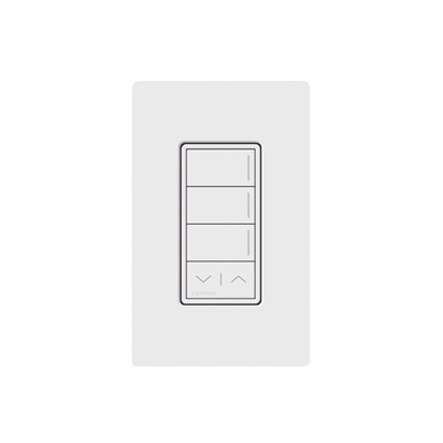 [RRSTHN3RLWH] (RadioRa3) Botonera Sunnata Blanco 3 escenas y 2 botones subir/bajar para Radio RA3, programe escenas diferentes en cada botón.
