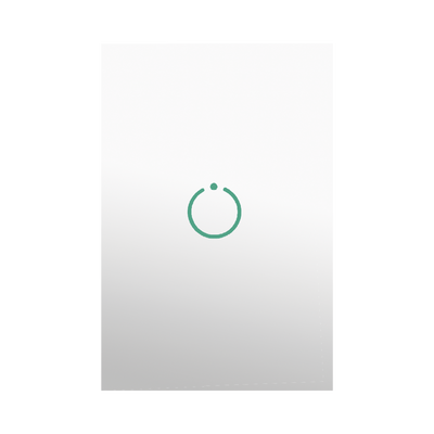 [MHS511SL] (ZWAVE) Interruptor On/Off panel táctil touch inalámbrico Zwave Plus 1 boton. No requiere cable neutro, Compatible con Hubitat HC8, Álula  M2M, otros 