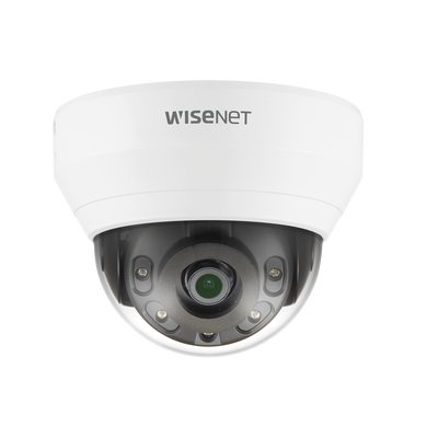 [QND-8010R] Cámara IP Tipo Domo interior 5 Megapíxel / Lente 2.8 mm / IR 20M / WDR 120db / H.265 & WiseStream