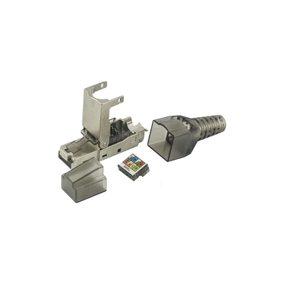 [LPKJ6A17S] Plug RJ45 Blindado Categoría 6A -Sin herramienta, para terminación en campo 