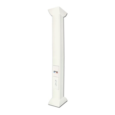 [TH-P-3M] Pole Blanco de 3m para instalaciones eléctricas, voz y datos, No incluye accesorios, se venden por separado los  modelos TEK100DUPLEX( accesorios de fijacion y contacto duplex) y TEK100UNI ( soporte y tapa universal) (13000-01000)
