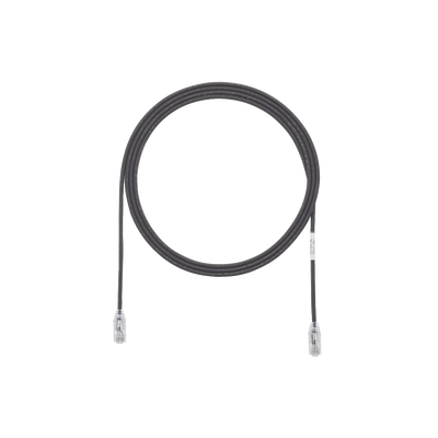 Cable de Parcheo TX6, UTP Cat6, Diámetro Reducido (28AWG), Color Negro, 3ft 