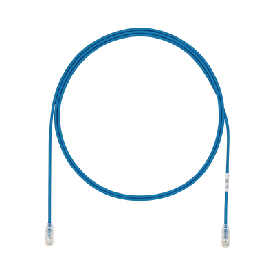 Cable de Parcheo UTP Cat6A, CM/LSZH, Diámetro Reducido (28AWG), Color Azul, 15ft