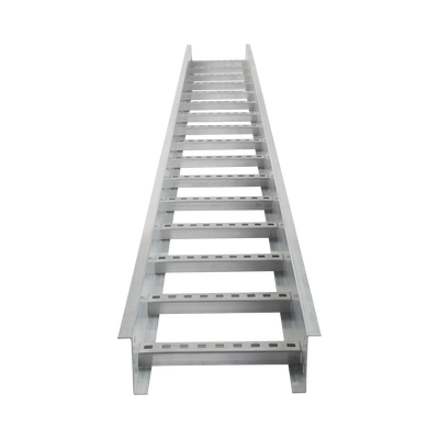 Escalera de Aluminio Portacables / Perfil Z / Peralte 3 1/4" /Paso 9" / Ancho 6" / 3.66 metros / Capacidad Máx. 137 Cables / Incluye Cople Union y Tornillería