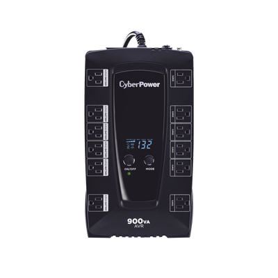 [AVRG900LCD] UPS de 900 VA/480 W, Topología Línea Interactiva, Entrada 120 Vca NEMA 5-15P, Tipo Gabinete Compacto, Con 12 Tomas NEMA 5-15R