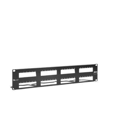PATCH PANEL MAX VACIO ID VERTICAL UTP 48 PTOS PLANO 2U NEGRO
