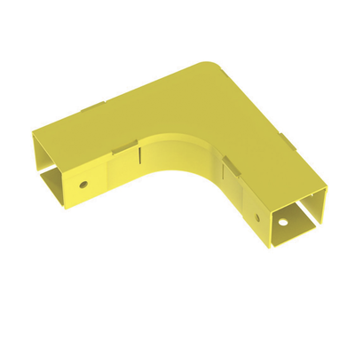 [FRA2X2LYL] Ángulo Recto a 90º Horizontal con Tapa, Para Canaletas FiberRunner™ 2X2, Color Amarillo