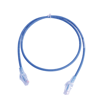 Patch Cord MC6 Modular Cat5e UTP, CM/LS0H, 10ft, Color Azul, Versión Bulk (Sin Empaque Individual)