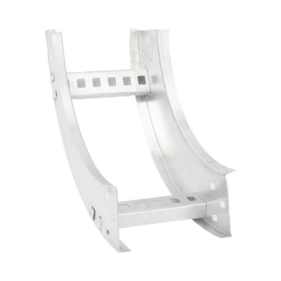 Curva Vertical Interior de Aluminio de 90° Perfil Z / Peralte 3 1/4" / Ancho 6" / Radio 8" / Incluye Tornillería 