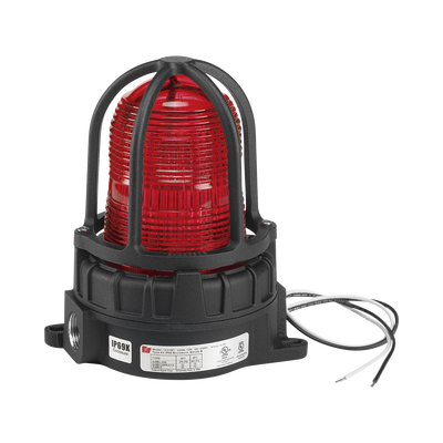 Luz de advertencia LED para ubicaciónes peligrosas, montaje para superficies, 24Vcc, rojo