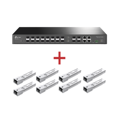 Kit para ISP´s /  Paquete de 1 OLT 16 puertos PON + 8 Módulos PON DSP-MAC+ de regalo