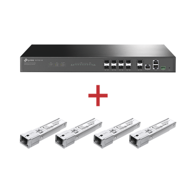 Kit para ISP´s /  Paquete de 1 OLT 8 puertos PON / DS-P7001-08 + 4 Módulos PON DSP-MAC+ de regalo
