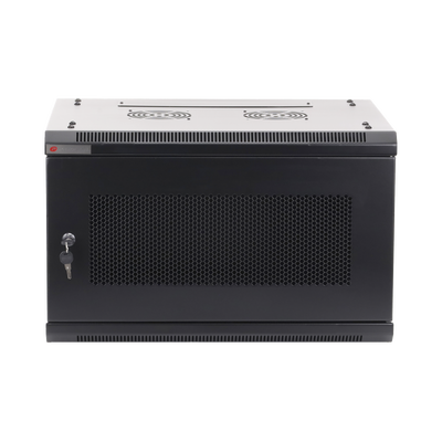 [PSTC-06-645-BDP] Gabinetes PRECISION, Con Puerta Perforada, de 19in, 6UR, 450mm de Profundidad, Color Negro