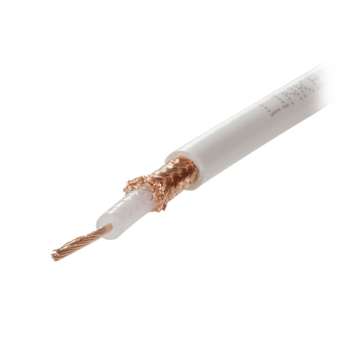 Carrete de 100 metros de Cable Tipo RG58AU, con Forro Blanco 