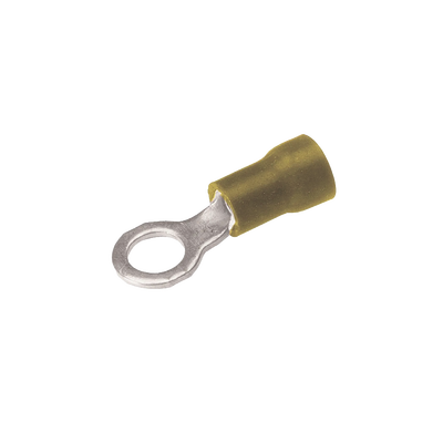 [HUB-TP-10-516] Zapata Terminal de Ojillo  para Tornillo 5/16 in (8 mm)/ Calibre 12-10 AWG / Con Aislamiento de Vinilo.