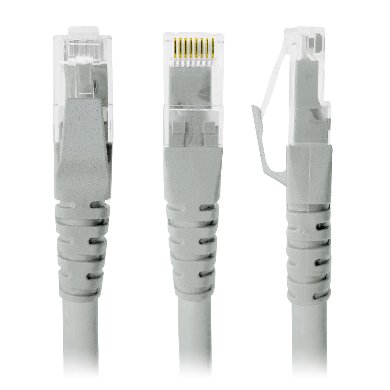 Cable de Red - Cat6, 3 Mts, RJ-45, RJ-45, 100  cobre, Macho/Macho, contactos c/baño de oro, Gris, 308217 BROBOTIX