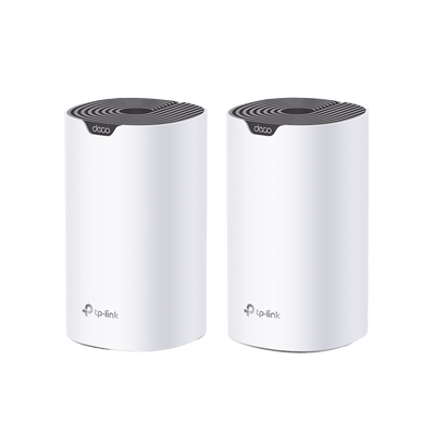 Kit 2 Routers Inalámbricos MESH Interior para Hogar / Doble Banda Wi-Fi 5 AC1900 Mbps / 3 Puerto Gigabit WAN/LAN / 3 Antenas Internas / Administración Mediante la App Deco (iOS, Android) 