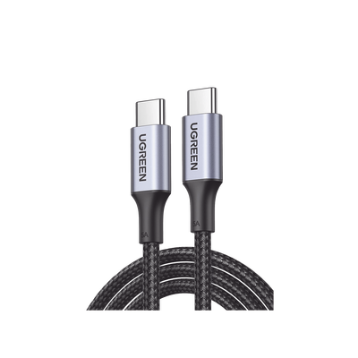 [90120] Cable USB-C a USB-C | 3 Metros | Carga Rápida de hasta 100W | Transferencia de datos 480 Mbps | PD3.0 | QC4.0/3.0/2.0 | FPC | AFC | Protección Integrada| Caja de Aluminio | Nylon Trenzado | Amplia Compatibilidad | Color Negro. 