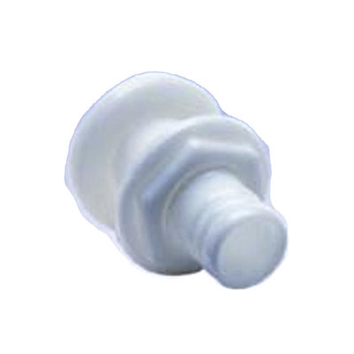 [60]  Accesorio pasacascos de plástico de alto impacto, recto de 1-1/8"