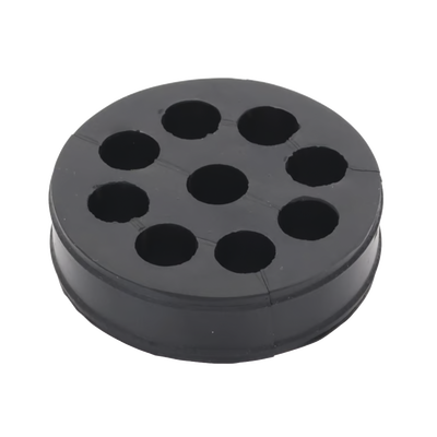 Inserto de Caucho de 4" Con Nueve Orificios para Cable de 1/2 in