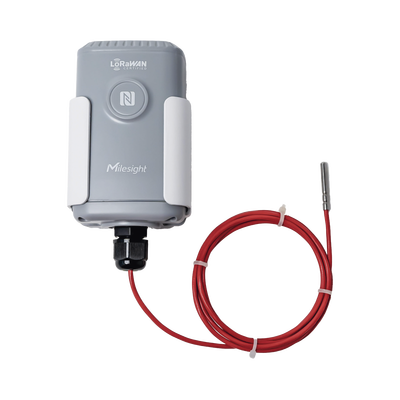 [EM500-PT100-200C] Sensor Industrial de Temperatura con Sonda PT100 y LoRaWAN (Hasta 200°C)