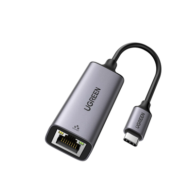[50737] Adaptador de Red USB-C 3.1 (5 Gbps) a RJ45 | Thunderbolt 3 | Admite 10/100/1000 Mbps |  Chip Inteligente | Amplia Compatibilidad | Caja de Aluminio | Longitud del cable 10 cm.