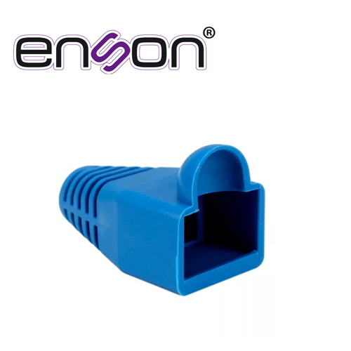 Bota plastica azul enson capuchon para proteccion de plug rj45 para cable de 6mm