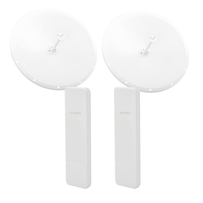 Kit de Enlace Completo PTP en 5 GHz, Hasta 20 km, con el Modelo Conectorizado C1XAN y Antena Direccional de 28 dBi Modelo TXP-D4865-28-SMA, Administración en Nube Gratis con INSIGHTS