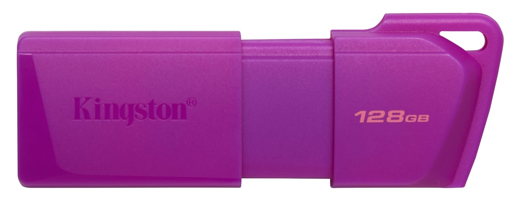 MEMORIA USB KINGSTON DATATRAVELER EXODIA M 128GB 3.2 GEN 1 RETRÁCTIL MORADO NEON -