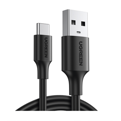 [60116] Cable USB-A 2.0 a USB-C | 1 Metro | Carga y Sincronización de Datos | Protección Integrada | Duradero y Flexible| Caja ABS | Cubierta de TPE | Color Negro.