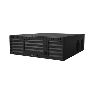 [DS-96128NI-M16/R] [Doble Poder de Decodificación] NVR 32 Megapixel (8K) / 128 Canales IP / AcuSense / ANPR / Conteo de Personas / 16 Bahías de Disco Duro / 2 Tarjetas de Red / Soporta RAID con Hot Swap / 2 HDMI en 8K / POS / Alarmas I/O  / Smart Search