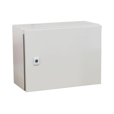 [PST-5030-30A] Gabinete de Acero IP66 Uso en Intemperie (500 x 300 x 300 mm) con Placa Trasera Interior Metálica y Compuerta Inferior Atornillable (Incluye Chapa y Llave T). Ideal para Centros de Carga y Tableros de Control