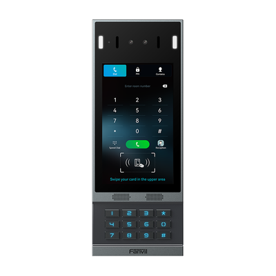 [I67] Videoportero SIP i67, Reconocimiento Facial, 2 relevadores, Teclado retroiluminado, anti-vandálico, IP66 y IK07, PoE